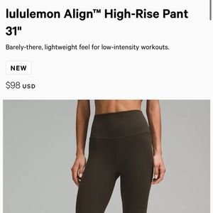 Lululemon Align Leggings
